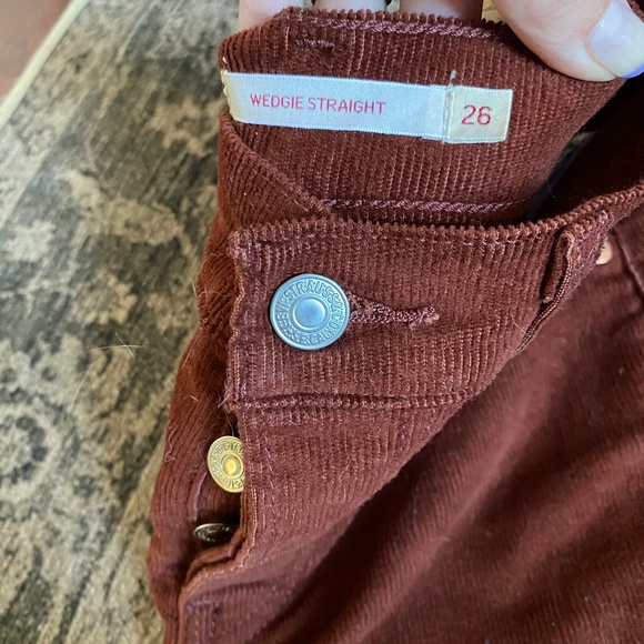 Levi corduroy wedgie straight pants - Picture 5 of 6